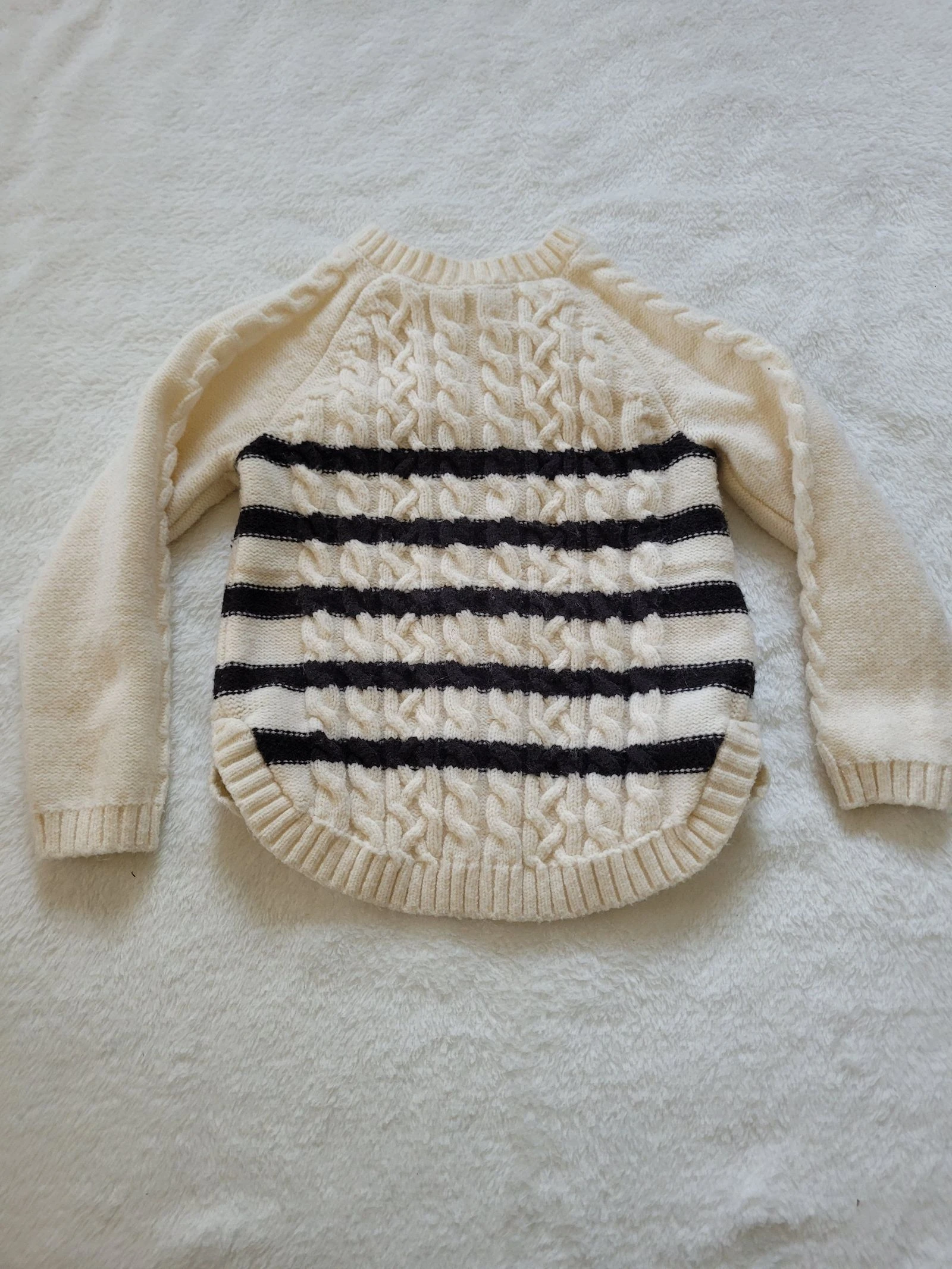 Pull en grosses mailles marinière orchestra 3ans